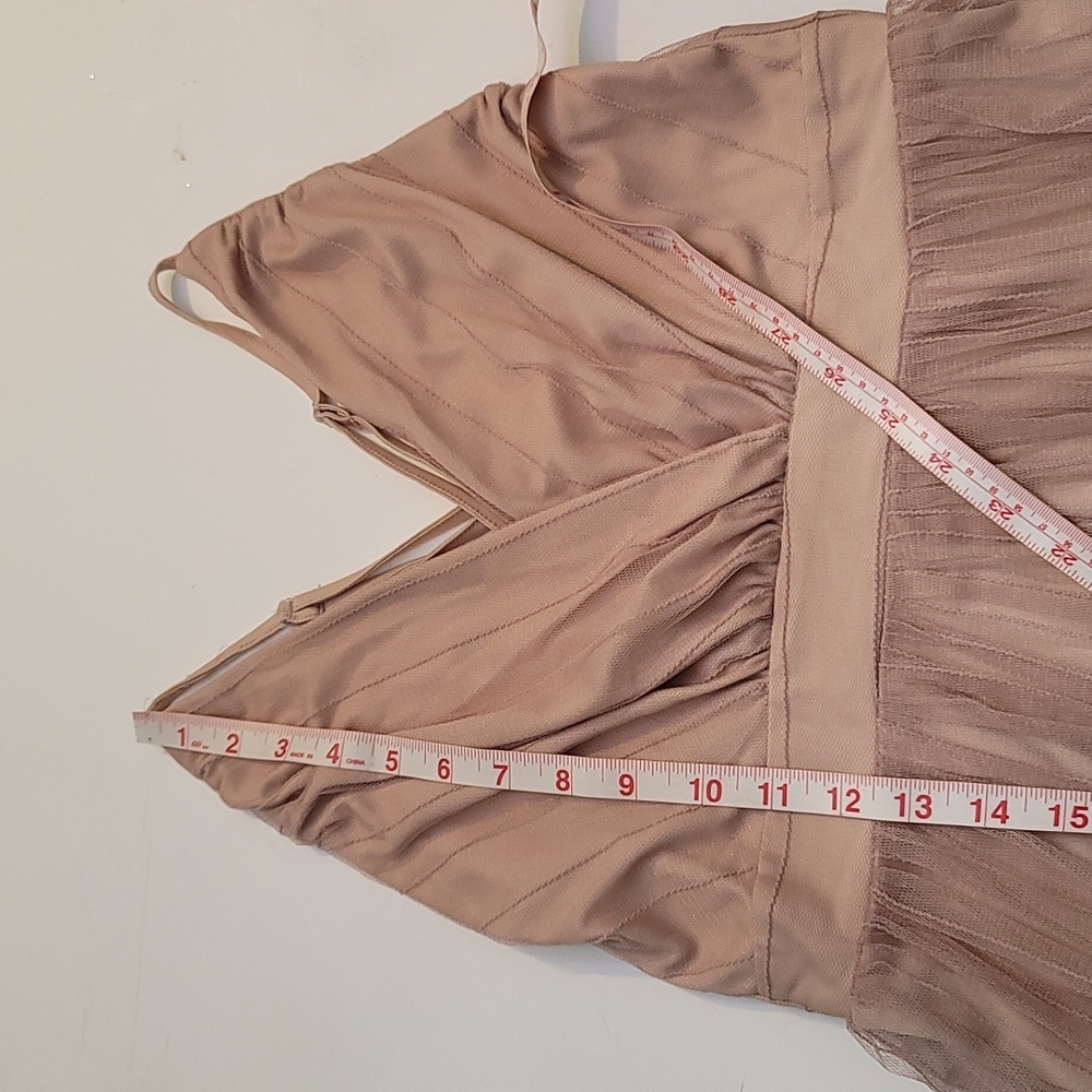 Flowy Beautiful Dusty Rose Maxi Dress - Picture 15 of 15
